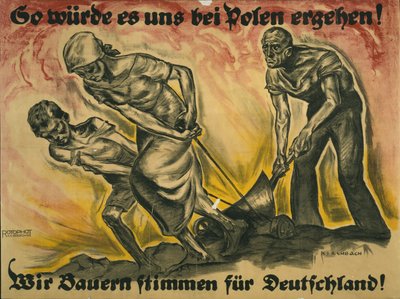 This Is What It Would Be Like for Us in Poland!, 1920 by Fritz Gottfried Kirchbach